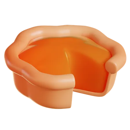 Pumpkin Pie  3D Icon