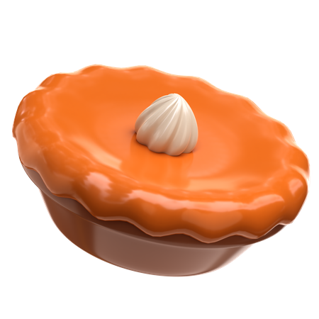 Pumpkin Pie  3D Icon