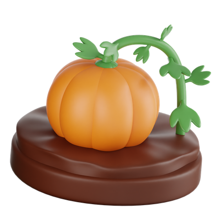 Pumpkin plant  3D Icon