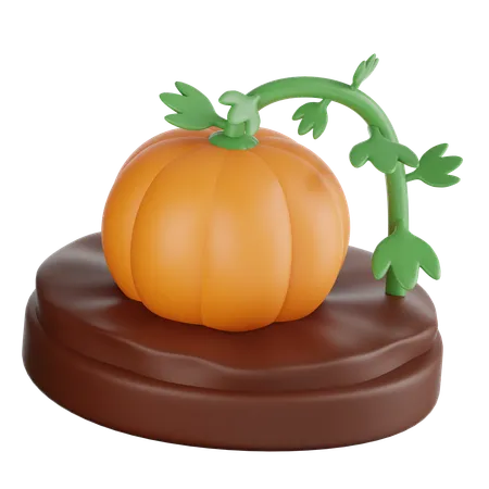 Pumpkin plant  3D Icon