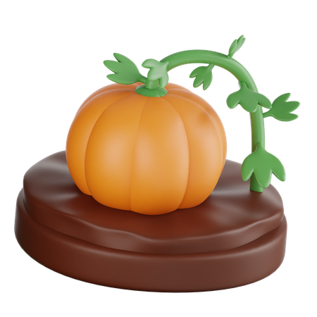 Pumpkin plant  3D Icon