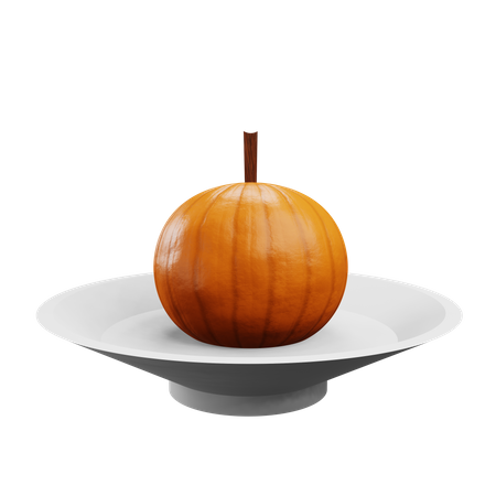 Pumpkin Plate  3D Icon