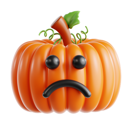 Pumpkin Sad  3D Icon