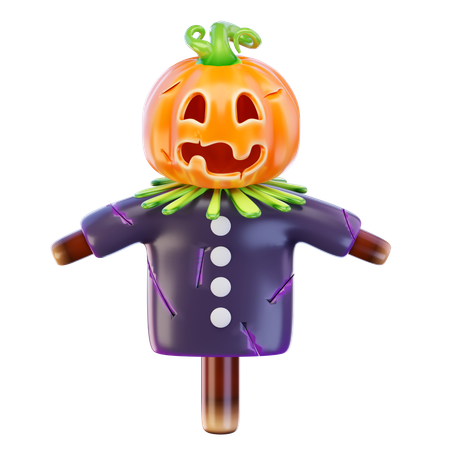 Pumpkin scarecrow  3D Icon