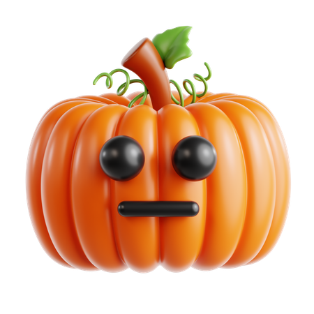Pumpkin Shocked  3D Icon