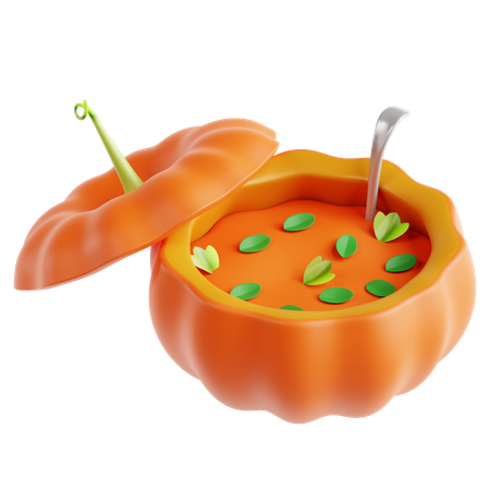 Pumpkin Soup  3D Icon
