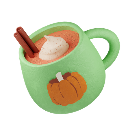 Pumpkin Spice Latte Cup  3D Icon