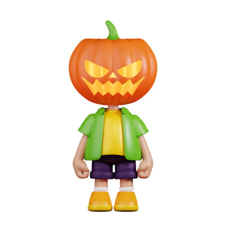 Pumpkin Standing  3D Icon