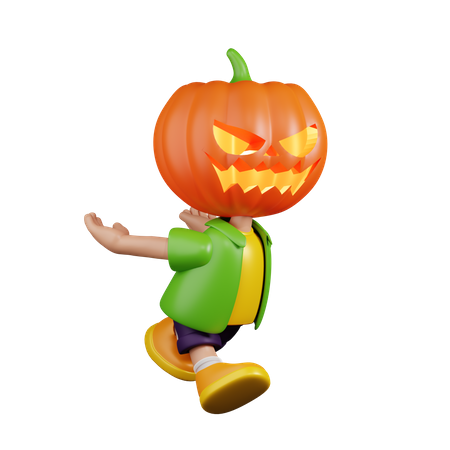 Pumpkin Start To Jump  3D Icon