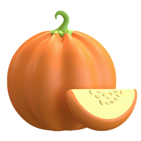 Pumpkin Vegetable  3D Icon