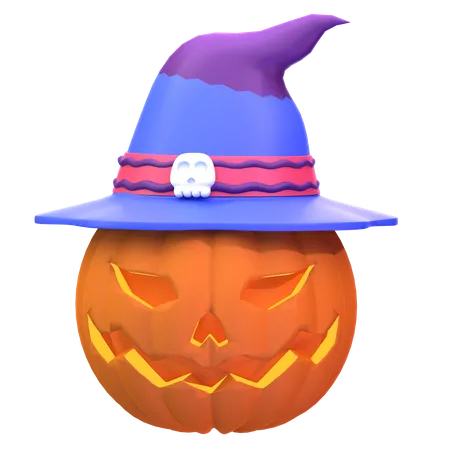 Pumpkin Witch  3D Icon