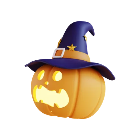 Pumpkin Witch  3D Icon