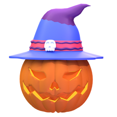 Pumpkin Witch  3D Icon
