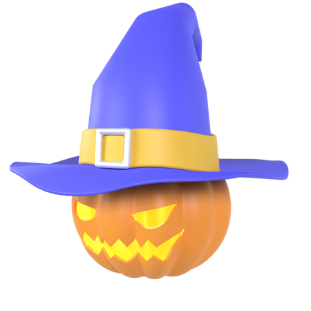 Pumpkin Witch  3D Icon