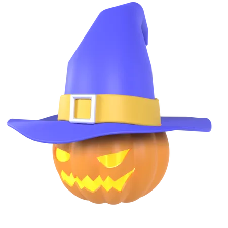 Pumpkin Witch 3 D Illustrations 3D Icon