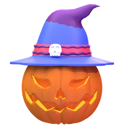 Pumpkin Witch  3D Icon