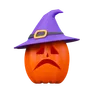 Pumpkin With Witch Hat