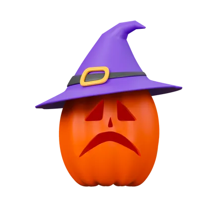 Jack O Lantern With Witchs Hat 3 D Icon 3D Icon