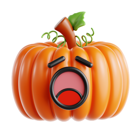 Pumpkin Yawn  3D Icon