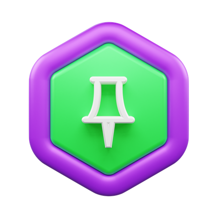 Punaise  3D Icon