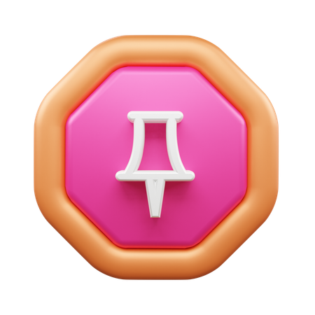 Punaise  3D Icon