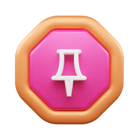 Punaise  3D Icon