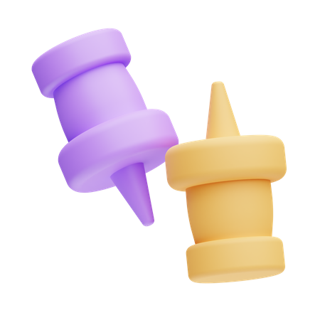 Punaise  3D Icon