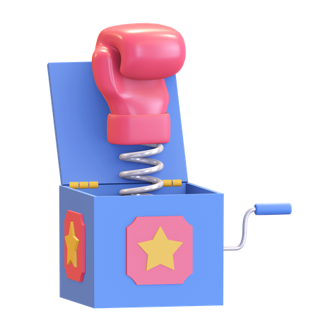 Punch box 3D Illustration