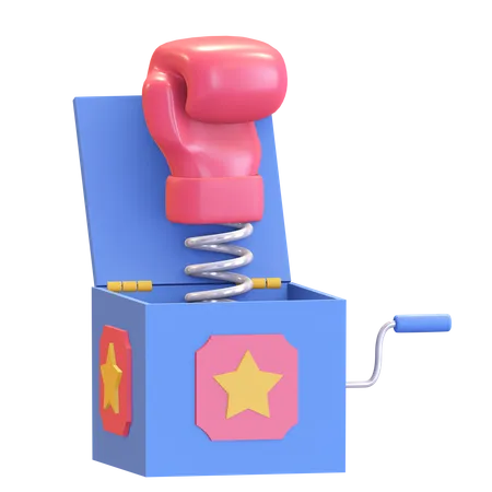 Punch box 3D Illustration