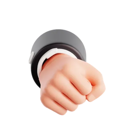 Punch Hand Gesture  3D Icon