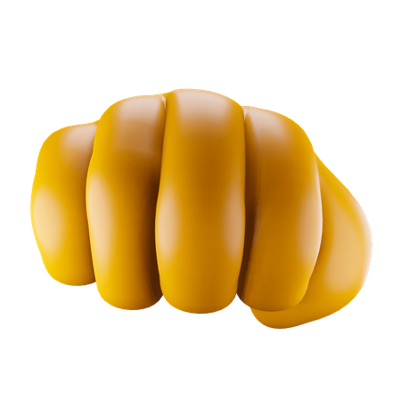 Punch hand gesture  3D Illustration