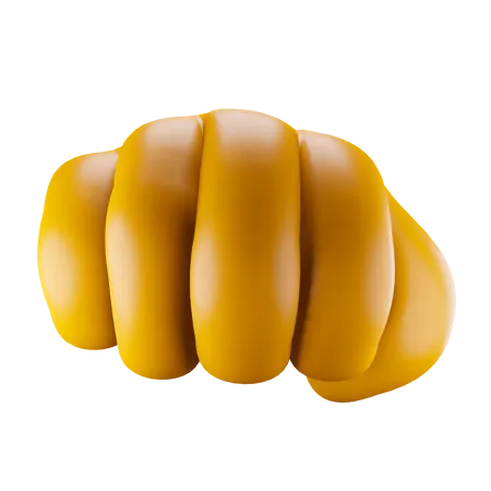 Punch hand gesture  3D Illustration