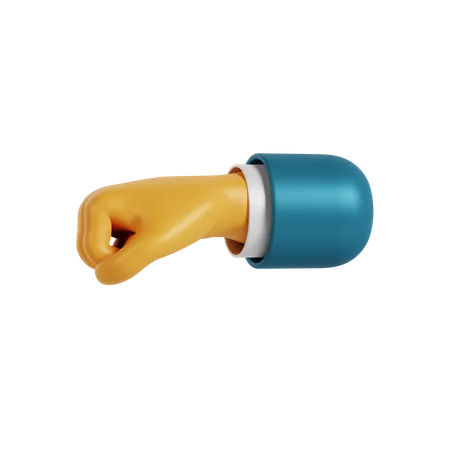 Punch Hand Gesture  3D Illustration