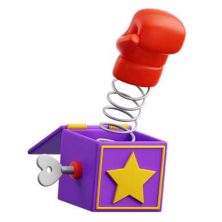 Punch Surprise Box  3D Icon