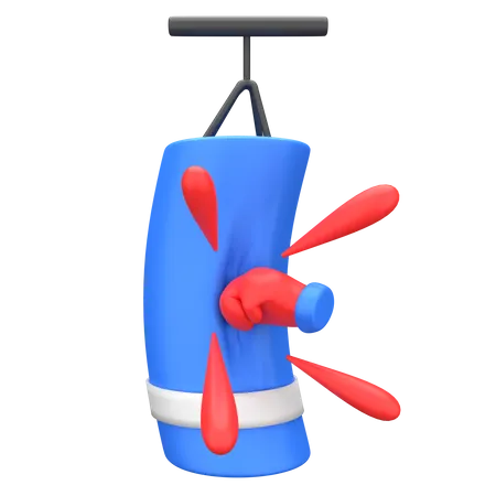 Punching Bag  3D Illustration