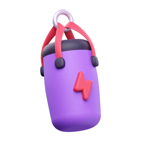 Punching Bag 3 D Render Icon Illustration 3D Icon