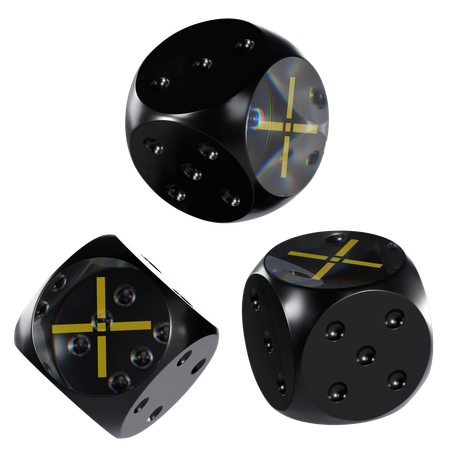 Pundix Glass Dice Crypto  3D Icon