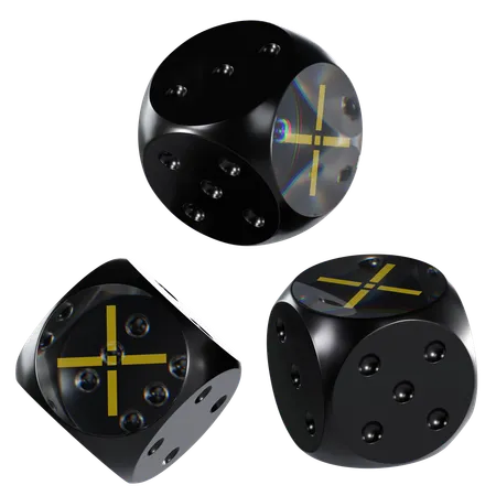 Pundix Glass Dice Crypto  3D Icon