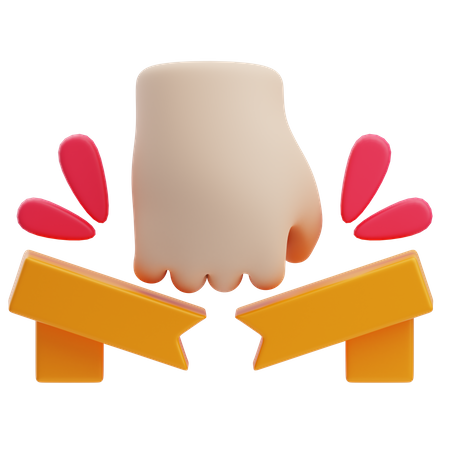 Puñetazo  3D Icon