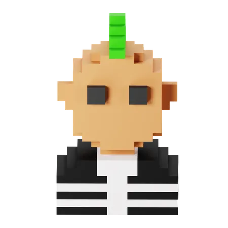 Punk  3D Icon