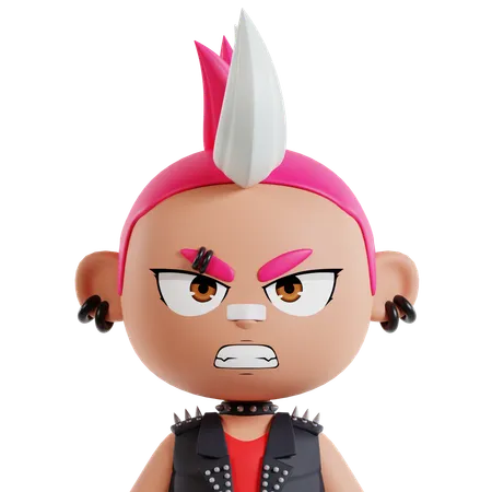 Punk  3D Icon