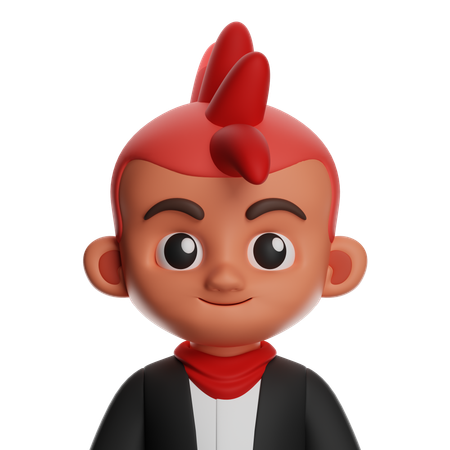 Punk  3D Icon