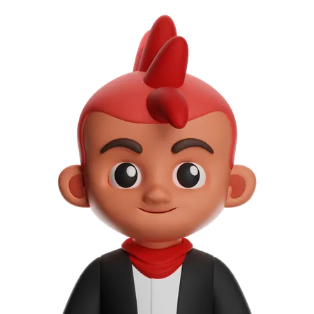 Punk  3D Icon