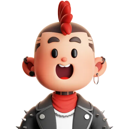 Punk Rock  3D Icon