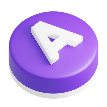 Punkt alphabet a  3D Icon
