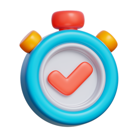 Pünktlich abgeschlossen  3D Icon