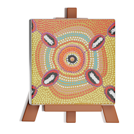 Punktmalerei-Leinwand  3D Icon