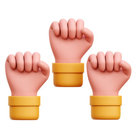 Puño de mano  3D Icon