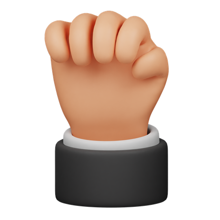 Puño de mano  3D Icon