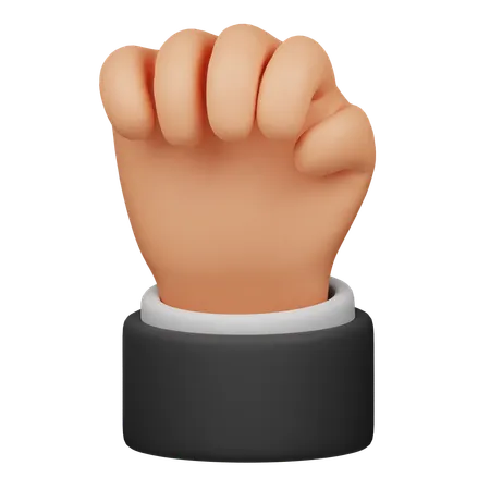 Puño de mano  3D Icon